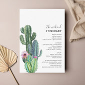 Cactus Bachelorette Weekend Party mit Übungen Einladung