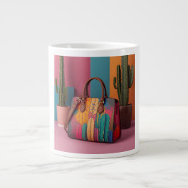 Cactus-Based Vegan Leather Supple Texture Jumbo-Tasse