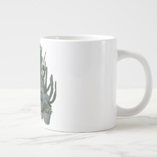 Cactus-Based Vegan Leather Supple Texture Jumbo-Tasse (Rechts)