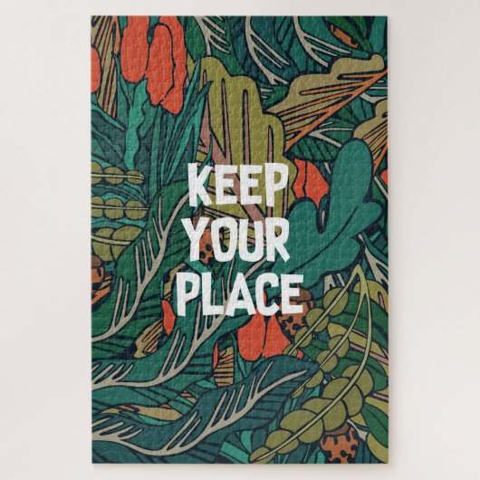 Cactus Behalt your place Puzzle (Vertikal)