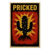 Cactus Berge und Abstrait Poster (Vorderseite)