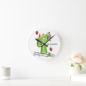 Cactus Bird Clock Runde Wanduhr (Zuhause)