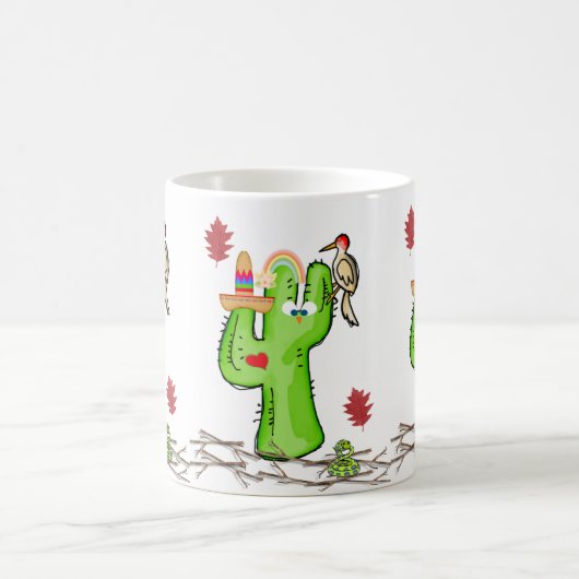 Cactus Bird Nature Tasse (Mittel)