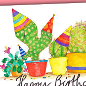Cactus Birthday Grußkarte von Nicole Janes Karte