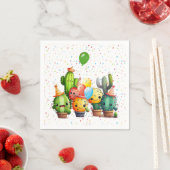 Cactus Birthday Party Group Serviette (Beispiel)