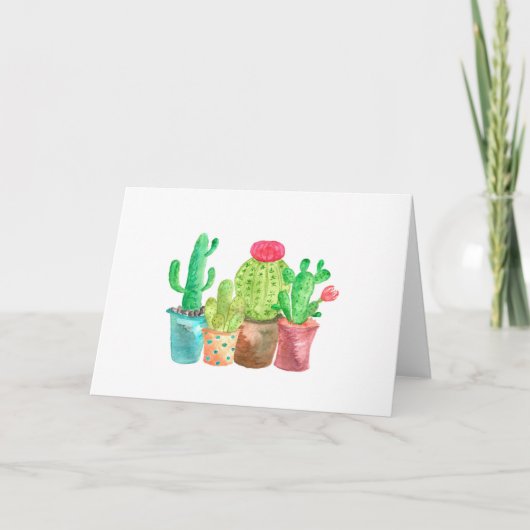 Cactus Blank Note Card (Vorderseite)