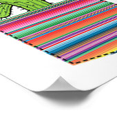 Cactus Blanket Pocket Serape Margarita Fiesta Teil Poster (Ecke)