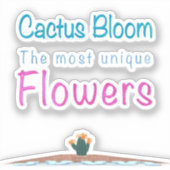 Cactus Bloom Aufkleber (Vorderseite)