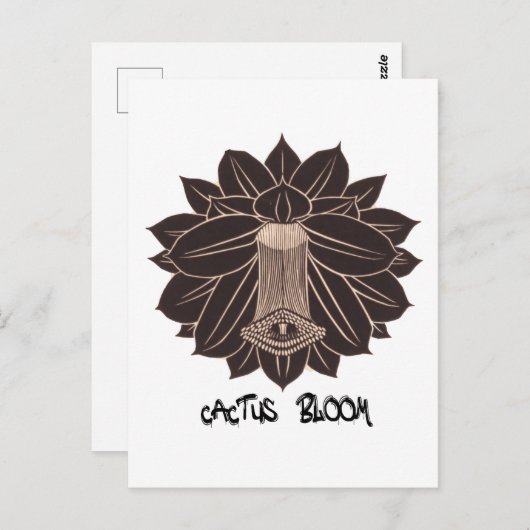 Cactus Bloom Postkarte (Vorne/Hinten)