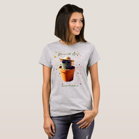 Cactus Bloom T-Shirt (Vorne ganz)