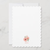 Cactus Blooms Girl Baby Shower Einladung (Rückseite)