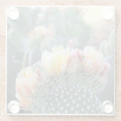 Cactus Blooms Yellow Pink Wüste Blume Foto Glasuntersetzer (Rückseite)