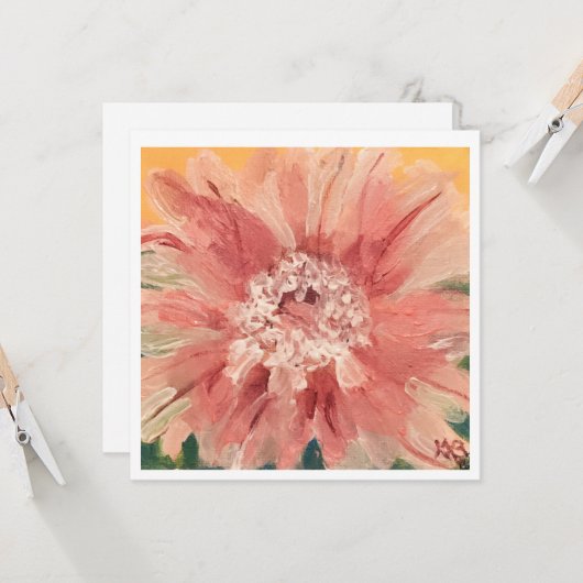 Cactus Blossom Karte (Vorderseite/Rückseite Beispiel)