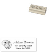 Cactus Blume Address Gummistempel (Stempel)