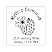 Cactus Blume Arch Address Permastempel (Design)