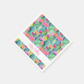 Cactus Blume Art Desert HAPPY BIRTHDAY Südwesten Serviette (Ecke)