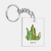 Cactus Blume Art NAME Wüste Südwestspanien Schlüsselanhänger (Vorderseite links)