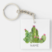 Cactus Blume Art NAME Wüste Südwestspanien Schlüsselanhänger (Vorderseite)
