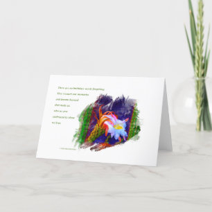 "Cactus Blume at Sunset #105" / "Birthdays are" Karte