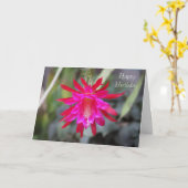 Cactus Blume Birthday Card Karte (Gelbe Blume)
