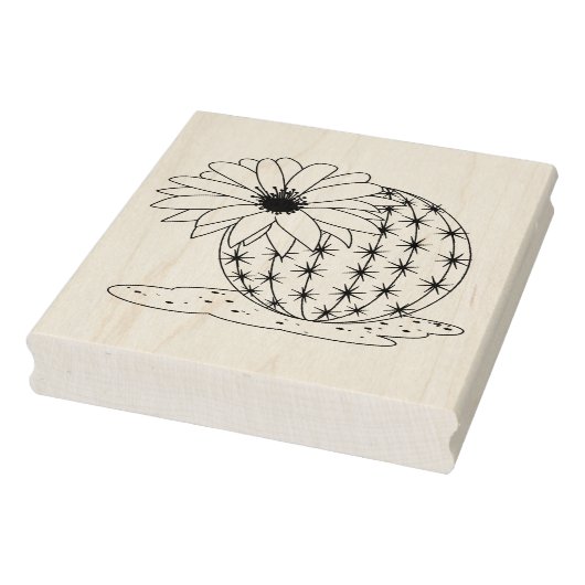 Cactus Blume Coloring Page Gummistempel (Stempel)