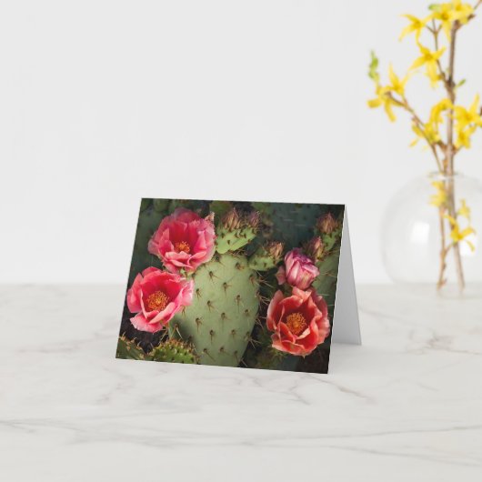 Cactus Blume Custom Gruß and Notes Cards Karte (Gelbe Blume)