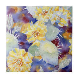 Cactus Blume Decorative Accent Tile Fliese