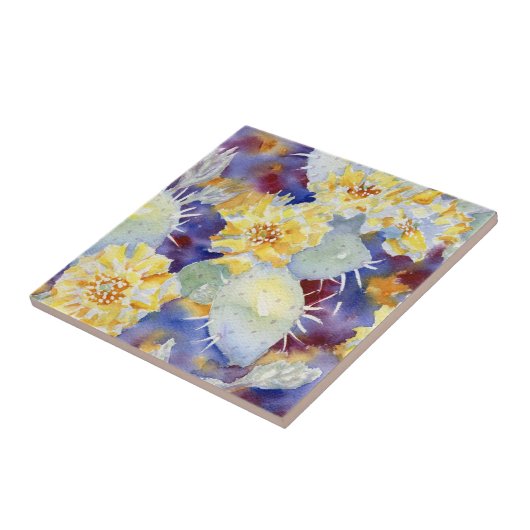 Cactus Blume Decorative Accent Tile Fliese (Seite)