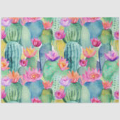 Cactus Blume LOCATION Wasserfarbene Wüste Seidenpapier (Vorderseite)