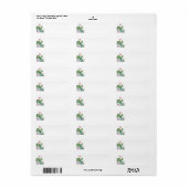 Cactus Blume Rücksendeadressen-Aufkleber (Vorne)