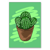 Cactus Blume Sketch Tischnummer (Vorderseite)