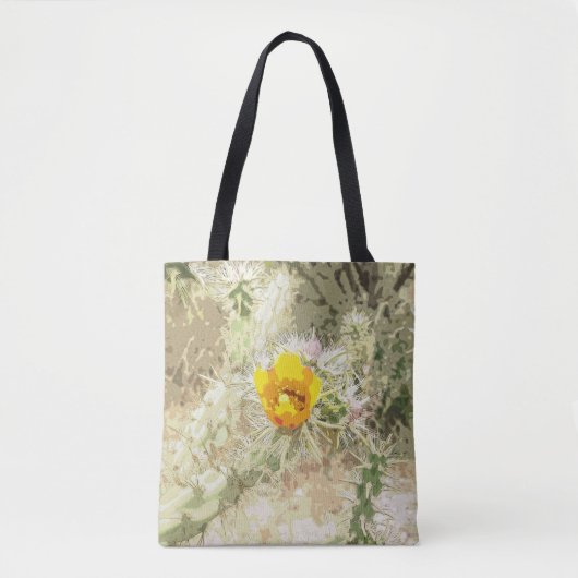 Cactus Blume Tote Bag Tasche (Vorderseite)