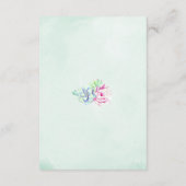 Cactus Blume Wedding Wishing Well Cards Begleitkarte (Rückseite)