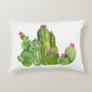 Cactus Blume Wüste Art Südwest Custom Text Fun Dekokissen