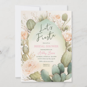 Cactus Blush Boho Greenery Desert Einladung