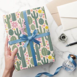 Cactus-Blüten-Glück Geschenkpapier