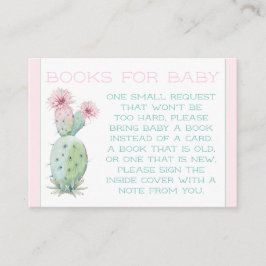 Cactus Book Request Cards Visitenkarte