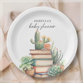 Cactus Book Themed | Babyparty Pappteller