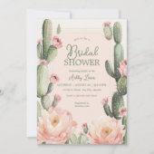 Cactus Brautparty Boho Cacuts Einladung (Vorderseite)