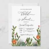 Cactus Brautparty Einladung (Vorderseite)