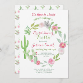 Cactus Brautparty Party Fiesta Einladung
