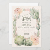 Cactus Bridal Dusche Einladung, fiesta bridal Einladung (Vorne/Hinten)