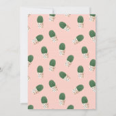 Cactus Bridal Shower Invitation - Wüstenchic Einladung (Rückseite)