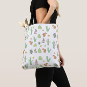 Cactus Bunny Squirrel Nattern Pattern Tragetaschen Tasche (Von Nahem)