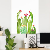 Cactus Cacti Arizona Wüste Kunst Poster (Heimbüro)