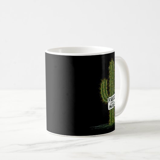 Cactus Cacti Funny Art Humor Sweet Hugs Kaffeetasse (VorderseiteRechts)