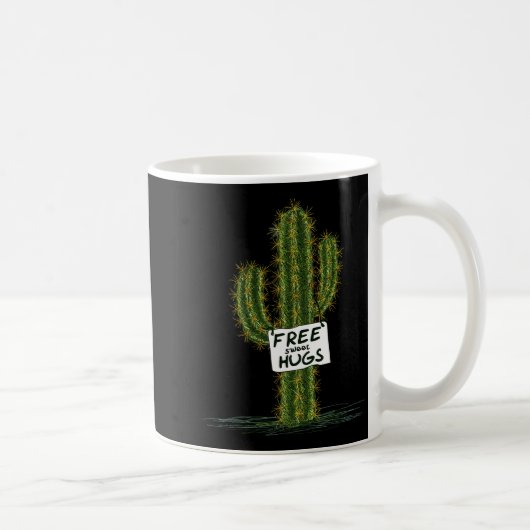 Cactus Cacti Funny Art Humor Sweet Hugs Kaffeetasse (Rechts)
