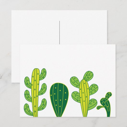 Cactus Cacti Pflanze Postkarte (Vorne/Hinten)