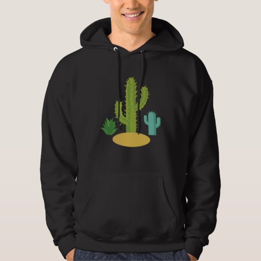 Cactus Cacti Succulent Desert Southwest Plant Cute Hoodie (Vorderseite)