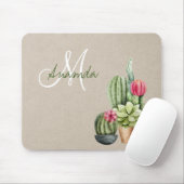 Cactus Cacti Succulent Südwestwüste Monogram Mousepad (Mit Mouse)